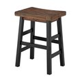 Alaterre Furniture Pomona - Wood 26" Counter Stool with Metal Legs AMBA2120M